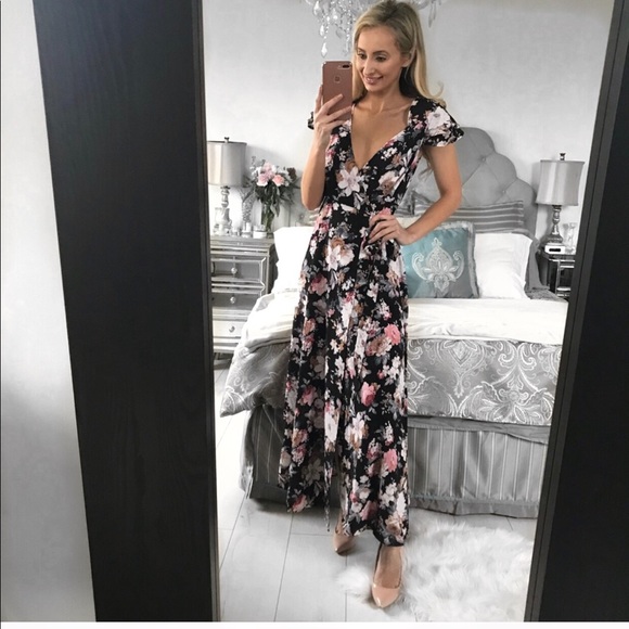 FINAL ONE!!! Floral Print Long Wrap Maxi Dress - Picture 7 of 8